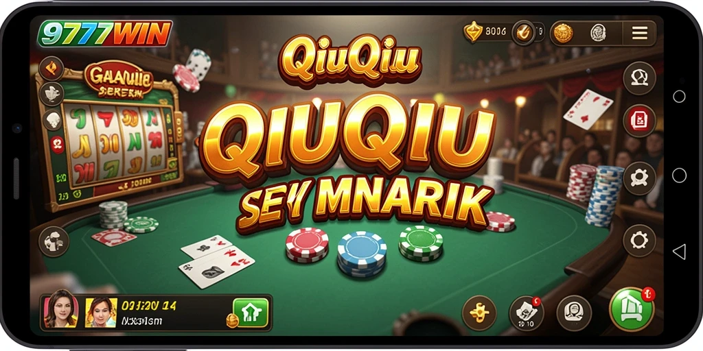 Screenshot gameplay QiuQiu yang penuh aksi dan strategi.