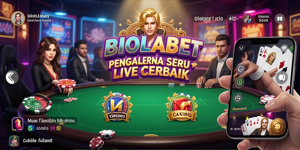 Tampilan gameplay menegangkan di aplikasi Live Casino BIOLABET.