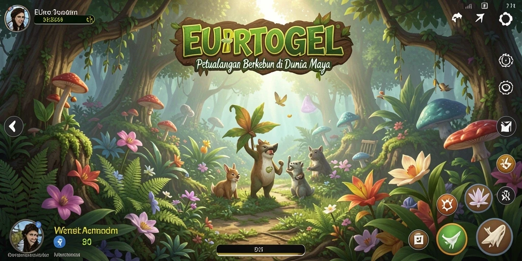 Tampilan gameplay EUROTOGEL dengan aktivitas berkebun yang seru.