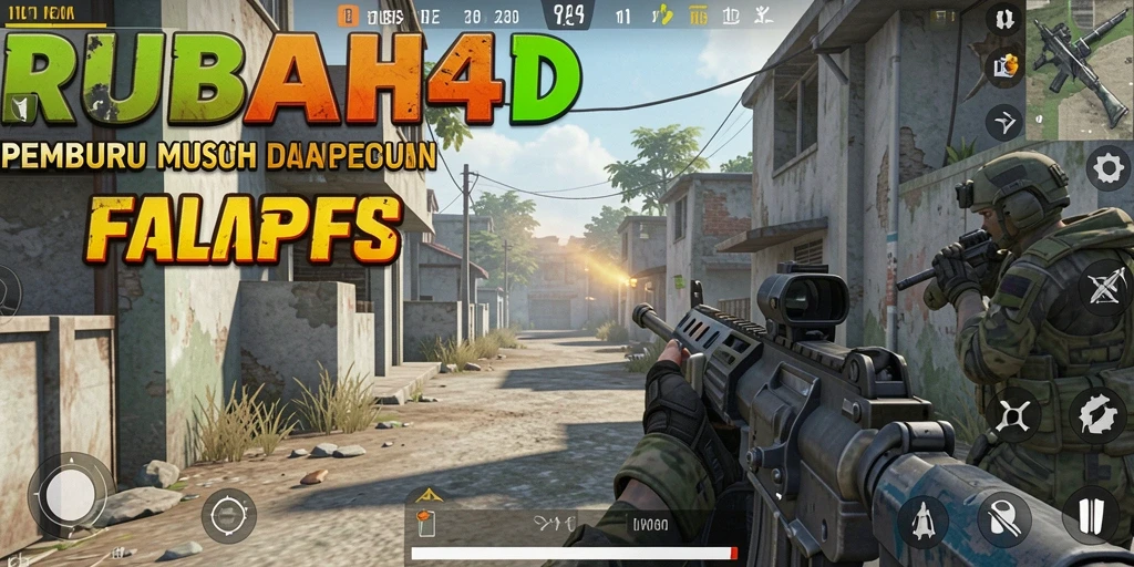Tampilan seru dari gameplay RUBAH4D yang menampilkan aksi tembak-menembak.